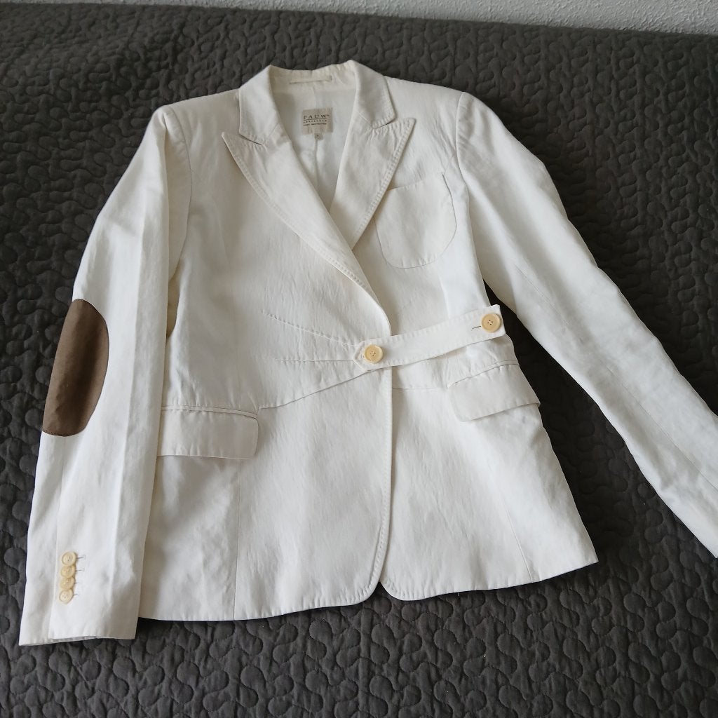 Pauw Amsterdam linnen katoen blazer 3 of 40, Kleding | Dames, Maat 38/40 (M), Overige kleuren, Verzenden, Pauw