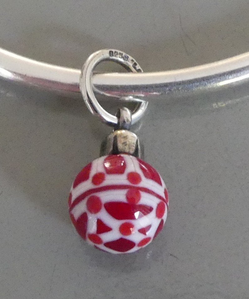 Trollbeads RODE KERSTBAL HANGERTJE  **NIEUW** (speciale ed), -, Verzenden, -, Nieuw