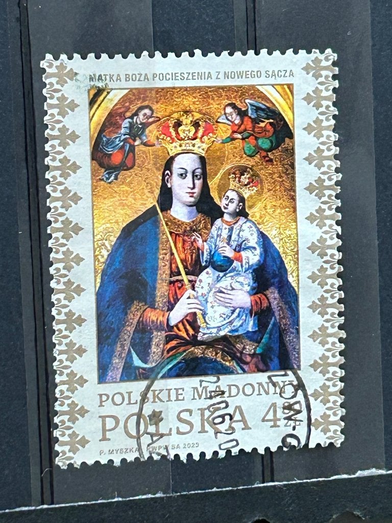Polen 2023. Nowy Sacz. Onze-Lieve-vrouwe van Troost, Ophalen of Verzenden, Polen, Gestempeld