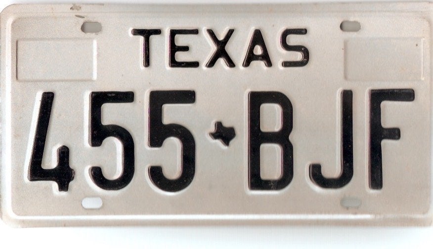 Kentekenplaat Texas, Ophalen of Verzenden, Gebruikt, Auto's