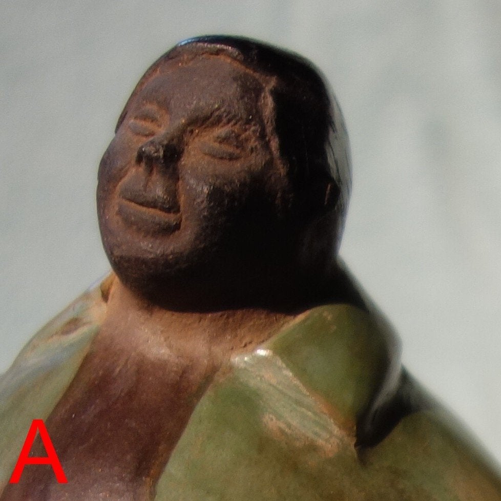 Peru, 2X Chulucana’s echtpaar A ceramic, hoog 15cm. Vintage., Antiek en Kunst, Ophalen, Steen/keramiek, Geschilderd, 15 cm