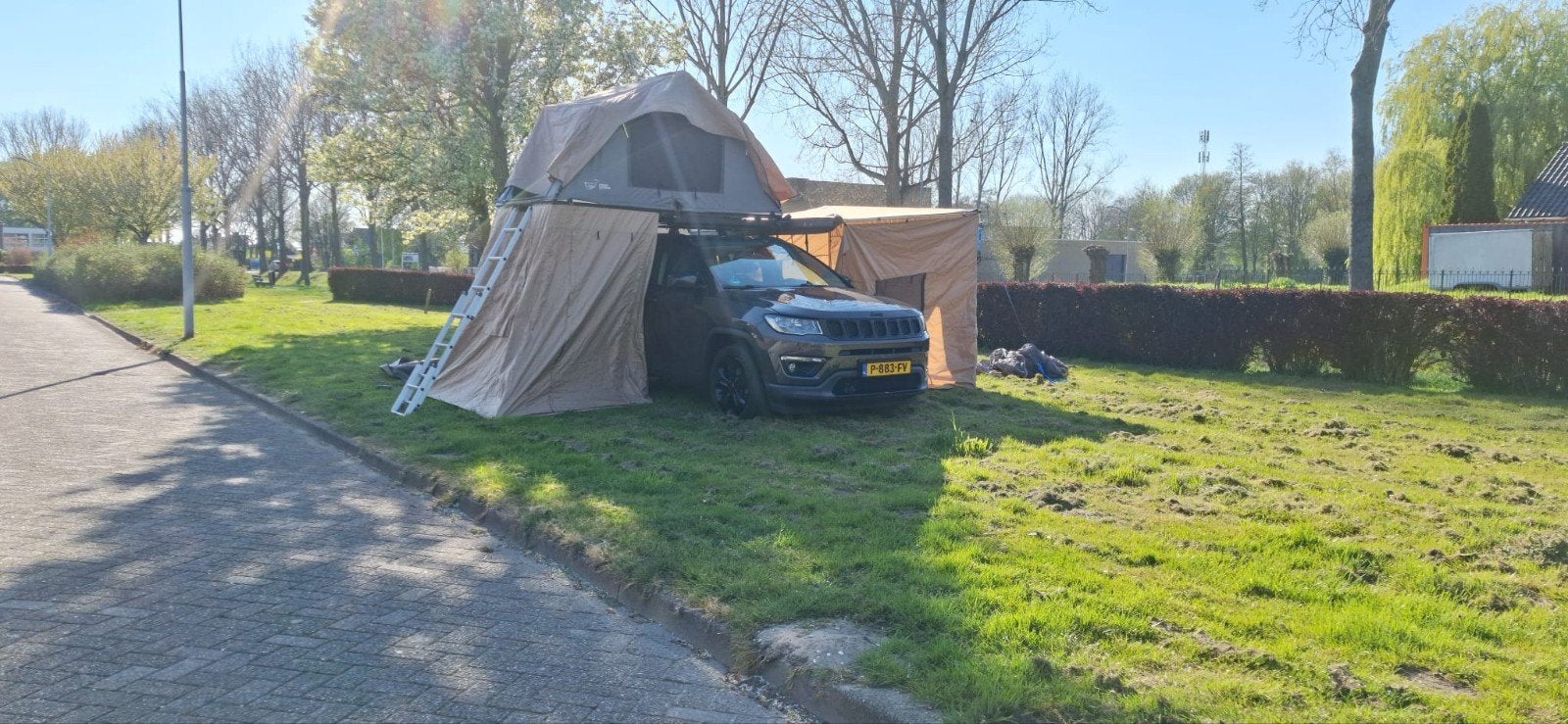 Daktent UNIEKE SET!! met ondertent, luifel+tent!!, Ophalen, Gebruikt