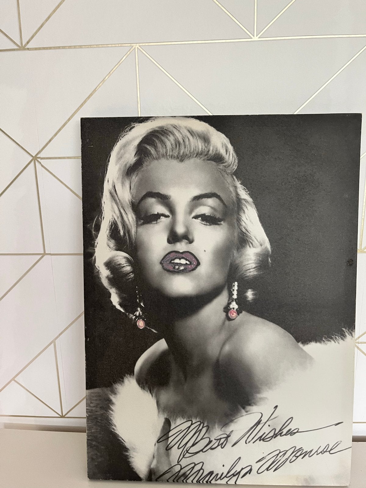 Marilyn Monroe foto op canvas, 50 – 75, Minder dan 50 cm, Gebruikt, Ophalen of Verzenden