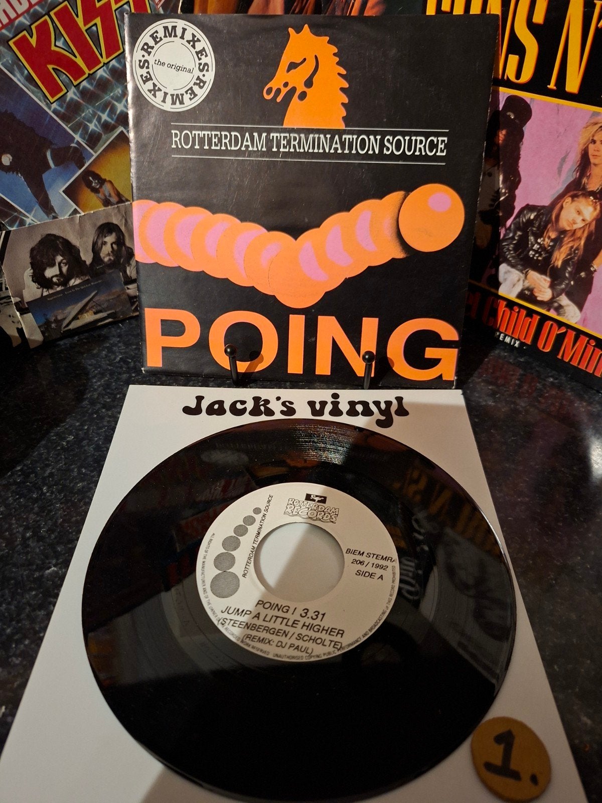 Rotterdam Termination Source - Poing   1992/1, 7 inch, Ophalen of Verzenden, Zo goed als nieuw, Beschermende buitenhoes