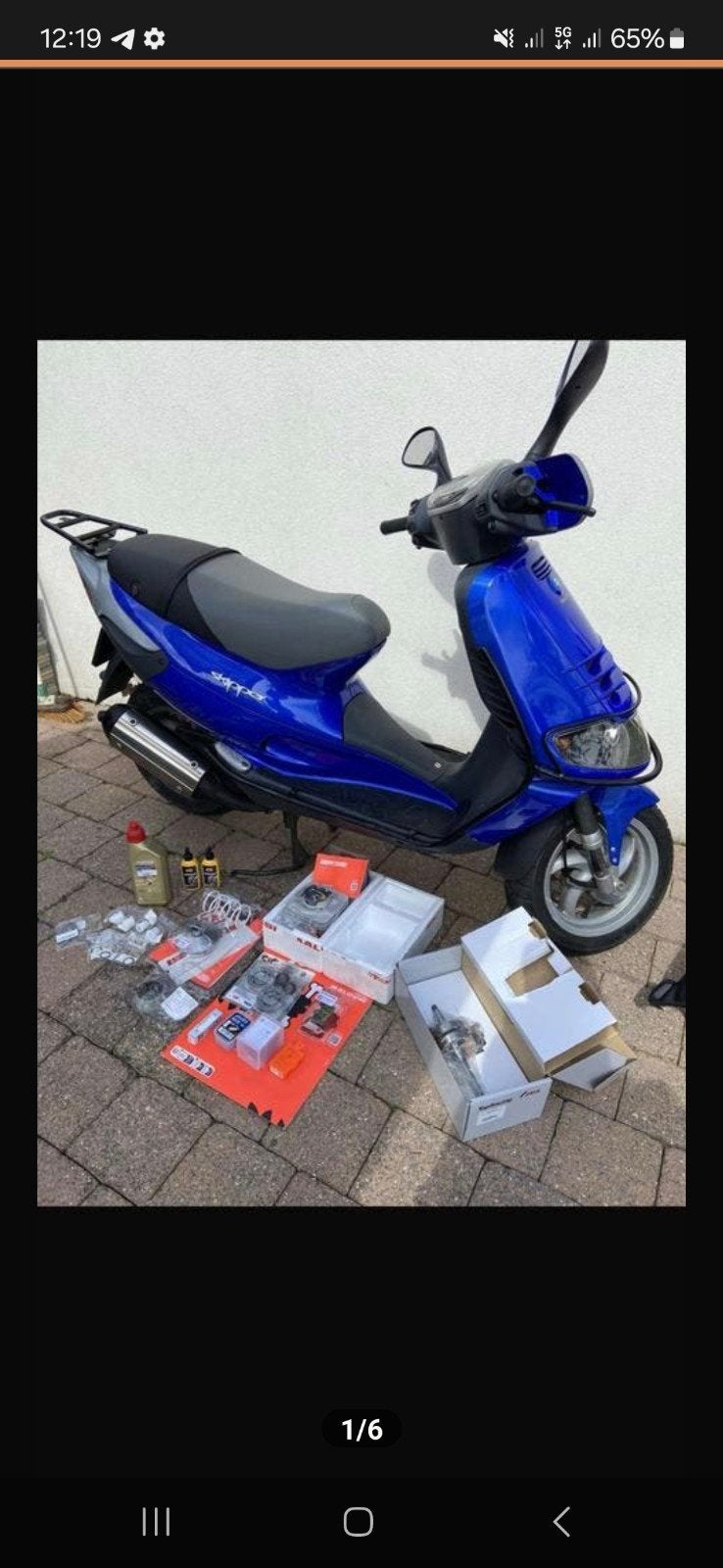 skipper lx 172cc a1 kenteken, Ophalen, Gebruikt, Blok, Piaggio