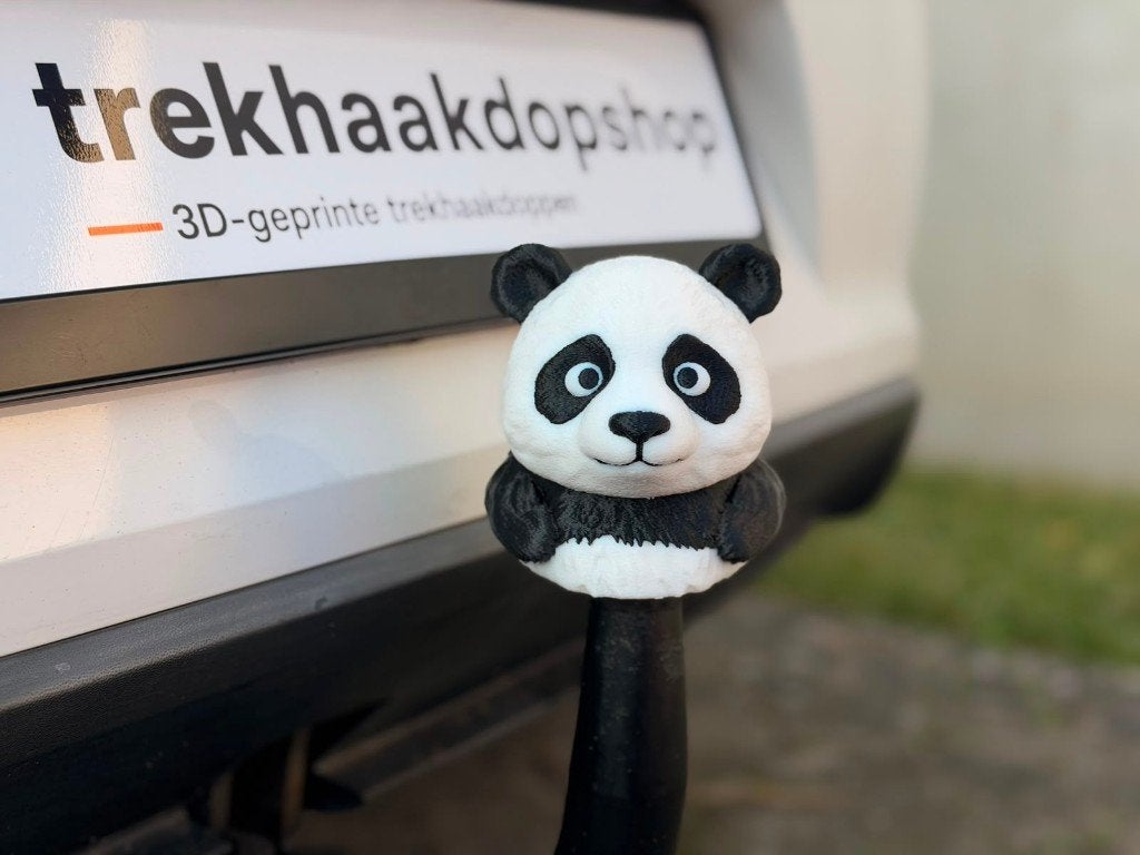 Unieke Panda trekhaakdop – 3D geprint – hand afgewerkt, Ophalen of Verzenden, Nieuw