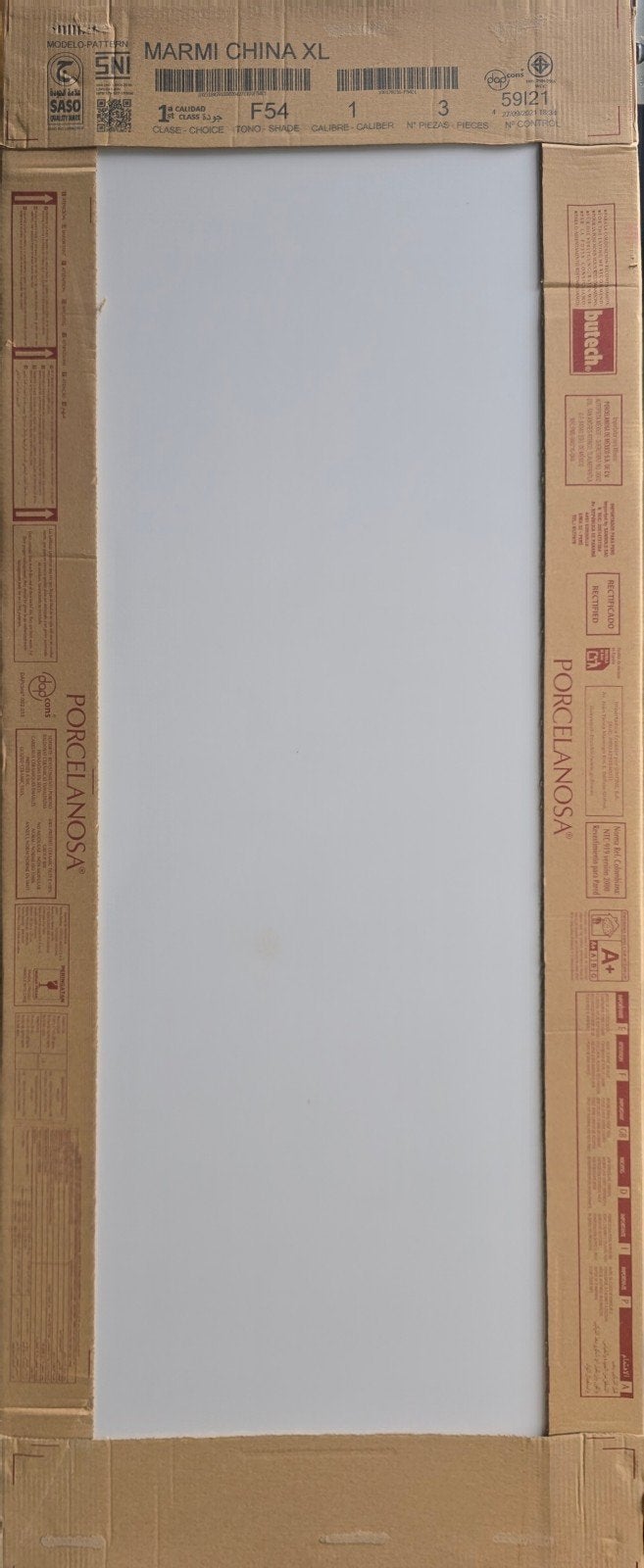 Marmi China XL Porcelanosa wandtegels - Nieuw, Ophalen, 60 cm of meer, 40 tot 60 cm, Keramiek