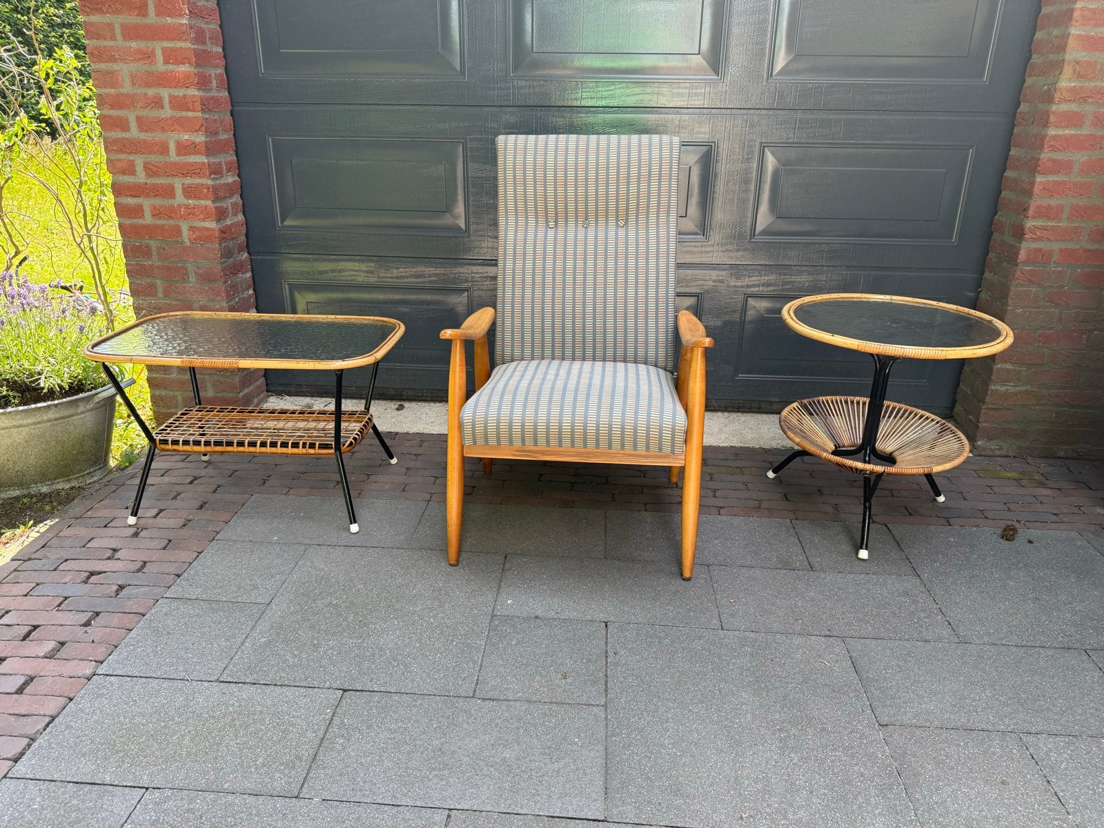Van Teeffelen relaxfauteuil - Vintage design stoel, Huis en Inrichting, Stoelen, Ophalen, Gebruikt, Overige kleuren, Sixties