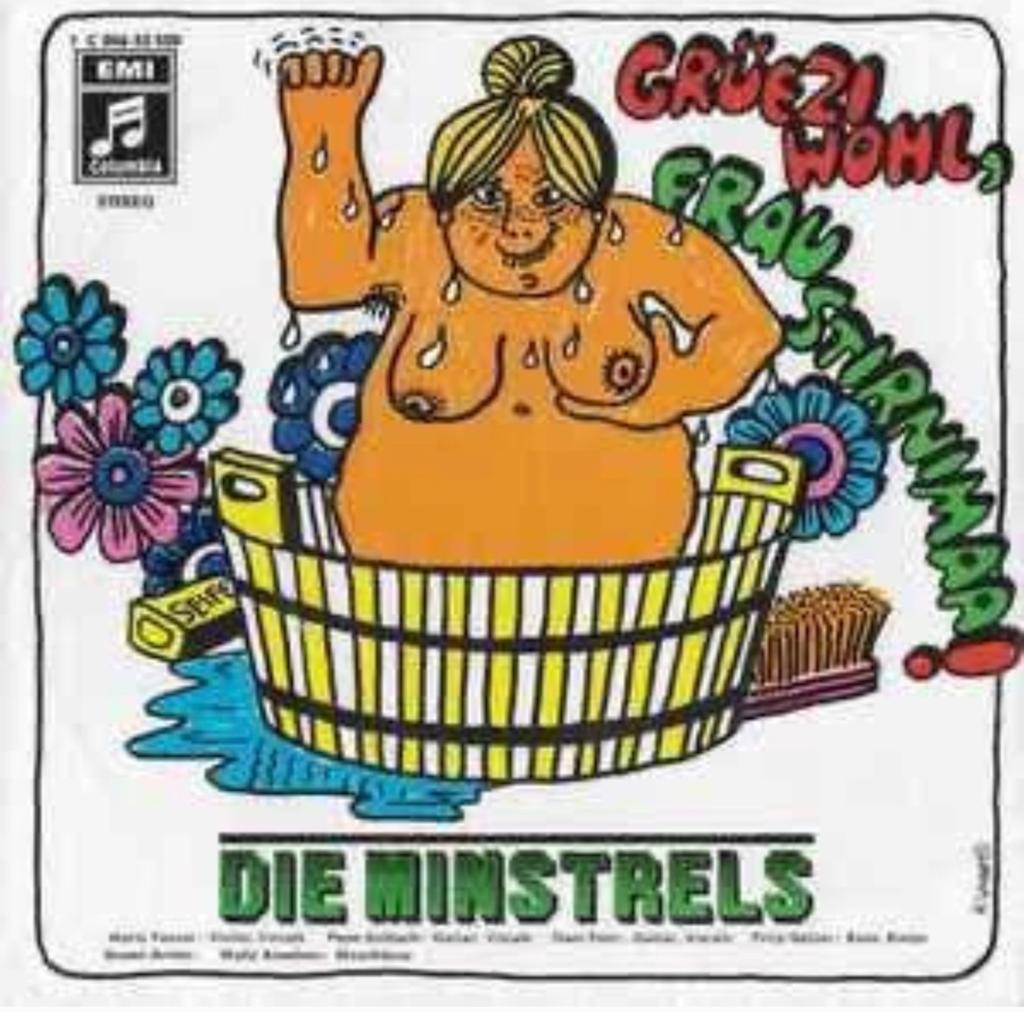 Die Minstrels - Grüezi Wohl, Frau Stirnimaa (Single) VG+, Ophalen of Verzenden, 1970 - 1979, Gebruikt