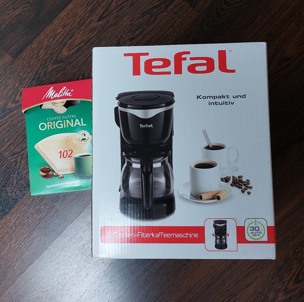 Tefal koffiezetapparaat 6 kopjes, Koffiemachine, Gemalen koffie, Ophalen of Verzenden, Zo goed als nieuw
