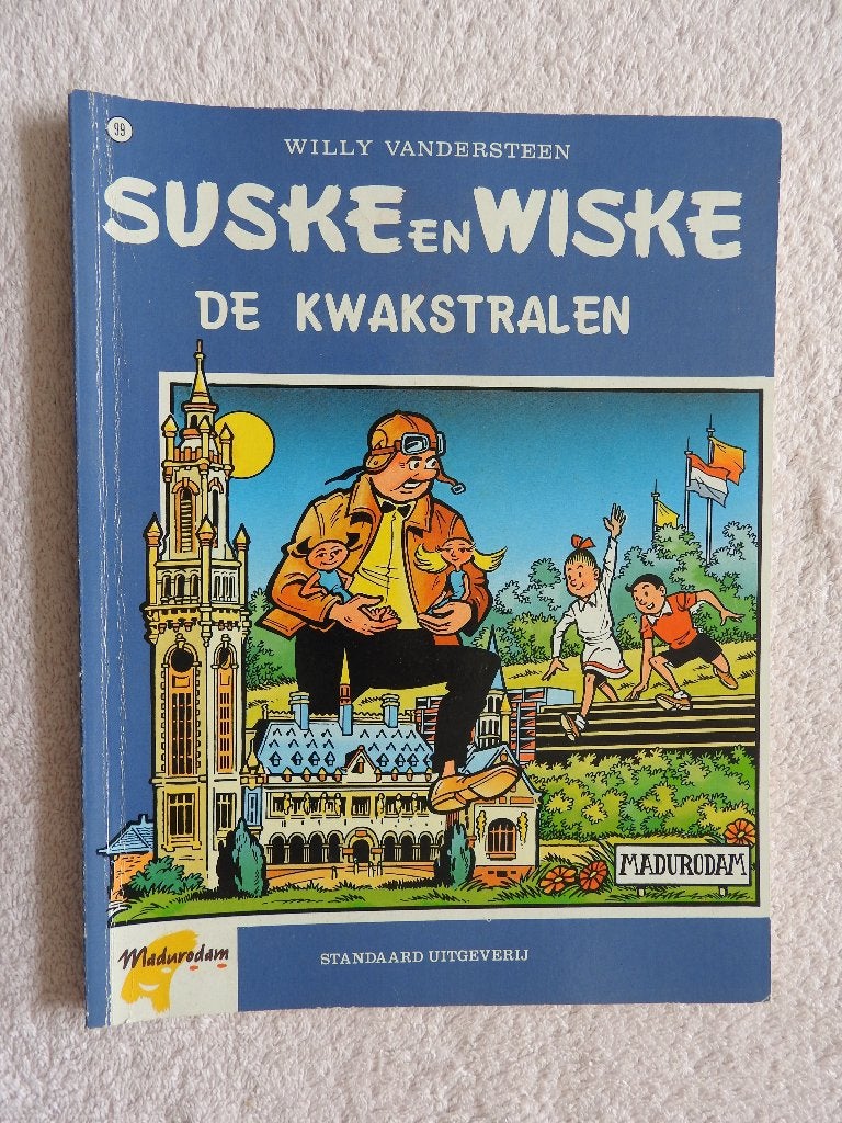 Suske en Wiske - De Kwakstralen (Madurodam editie), Boeken, Stripboeken, Gelezen, Willy Vandersteen, Eén stripboek, Ophalen of Verzenden