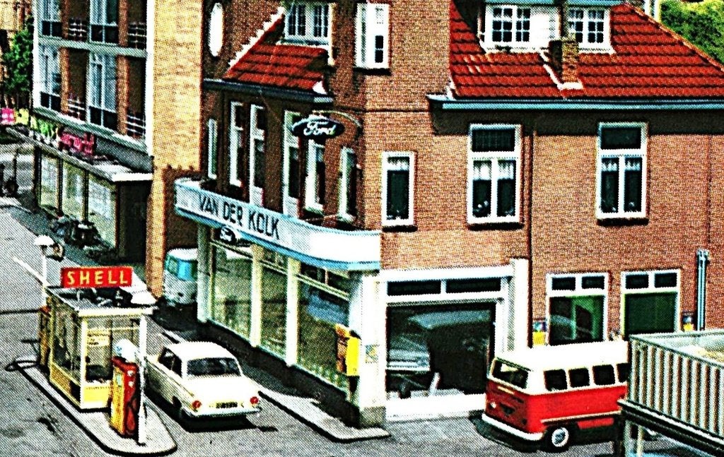 805683 Ede  Ford Garage d v Kolk Benzinepomp Grotestraat, Ophalen of Verzenden, 1960 tot 1980, Gelopen, Gelderland