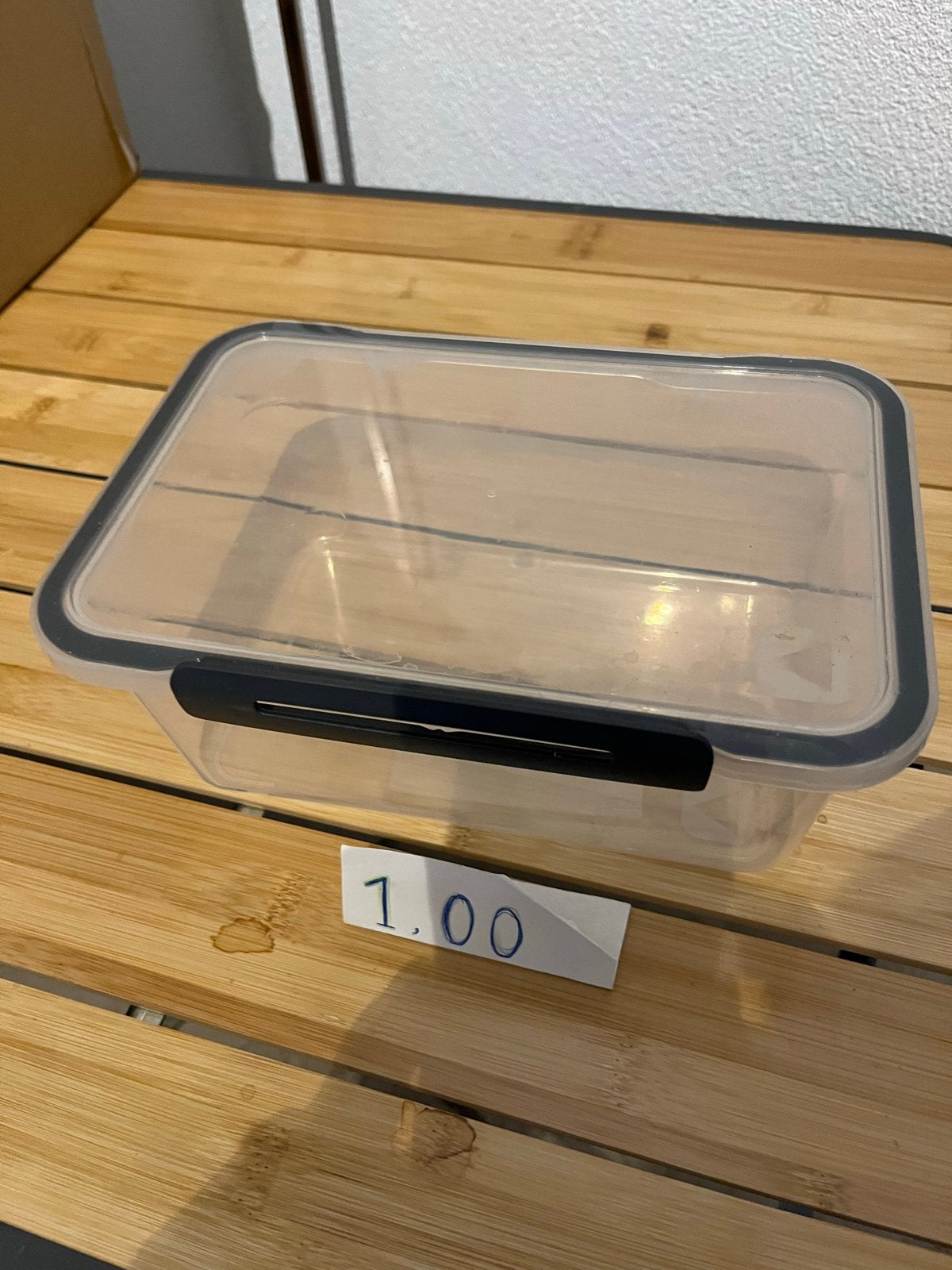 Doorzichtige vershoudbakje met deksel, Overige typen, Ophalen of Verzenden, Gebruikt, Kunststof