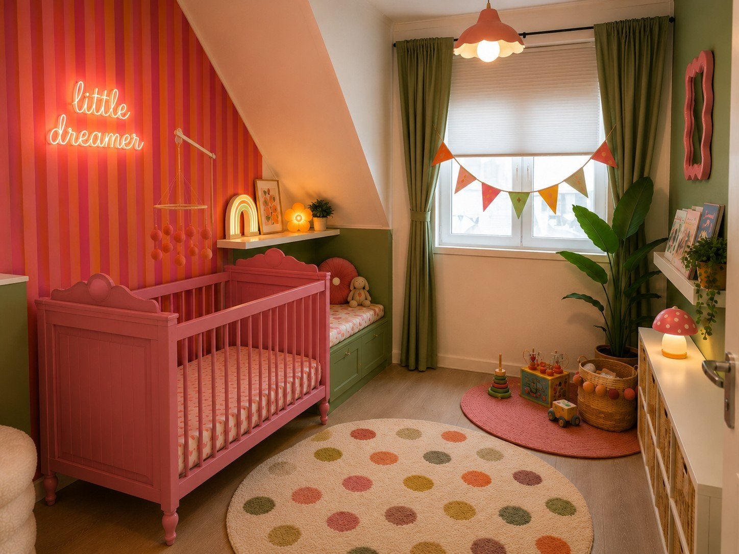 Lief klassiek roze Belle Bopita baby ledikant, Ophalen, Zo goed als nieuw, Ledikant