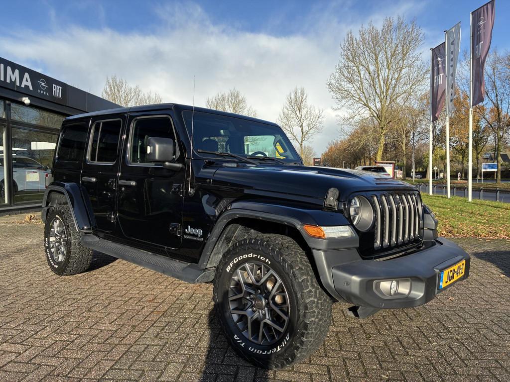 Jeep Wrangler Unlimited Plug-in Hybrid 4xe 380 80th Annivers, Automaat, Lichtsensor, 4 cilinders, Cabriolet