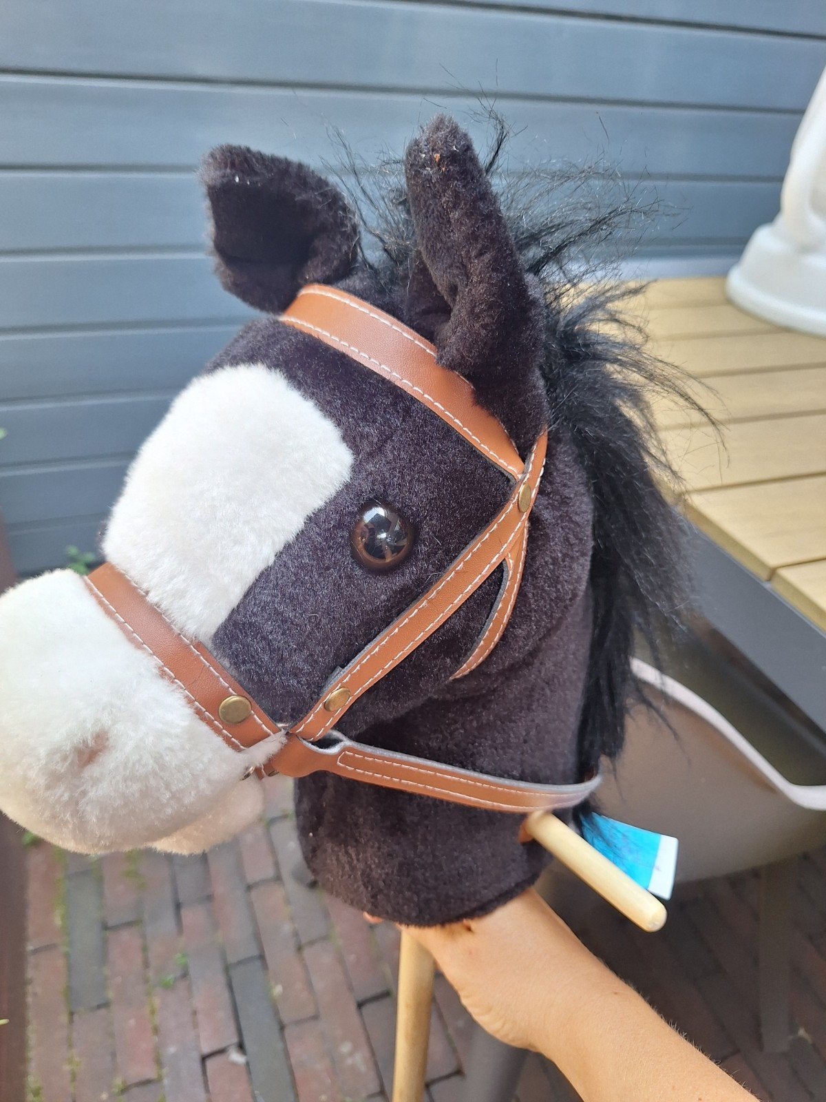 Stokpaardje met geluid, Ophalen, Gebruikt, Jongen of Meisje
