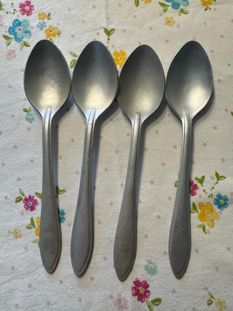 Vintage Bestek Set: Spoons & Vorken (SP.ELEKTRON & FNS), Antiek en Kunst, Antiek | Bestek, Ophalen of Verzenden