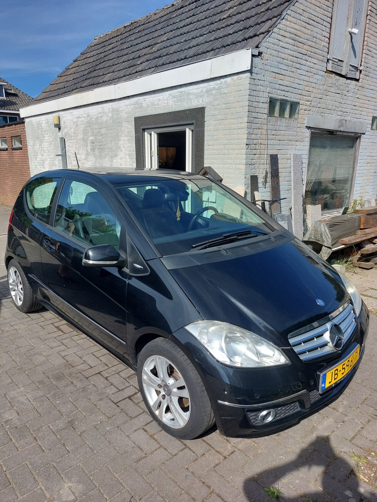 Mercedes-Benz A-Klasse 1.7 A170 3DRS Blue EFF 2009 Zwart, Auto's, Mercedes-Benz, Voorwielaandrijving, 15 km/l, 4 cilinders, 595 kg