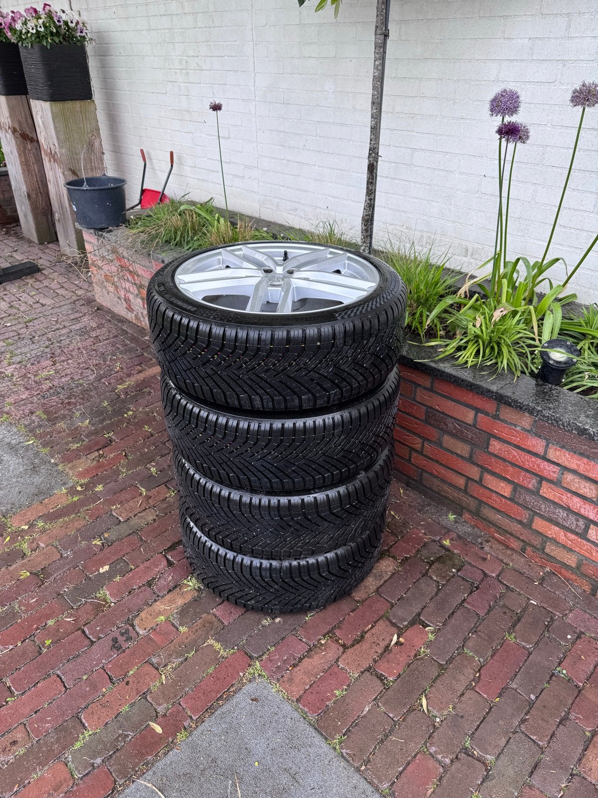 Nieuwe All-season banden (DOT 2026) incl. OZ velgen, Ophalen, 18 inch, Banden en Velgen, Nieuw