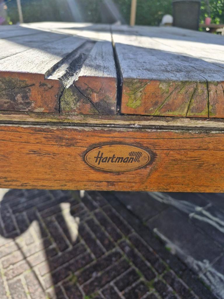 Hartman houten tuintafel, Ophalen, Gebruikt, Rechthoekig, Hout