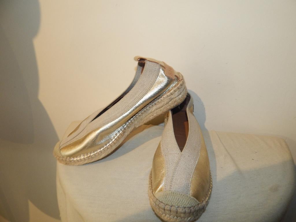 Shabbies Amsterdam gouden instappers comfort mt 40, Overige kleuren, Shabbies Amsterdam, Verzenden, Instappers