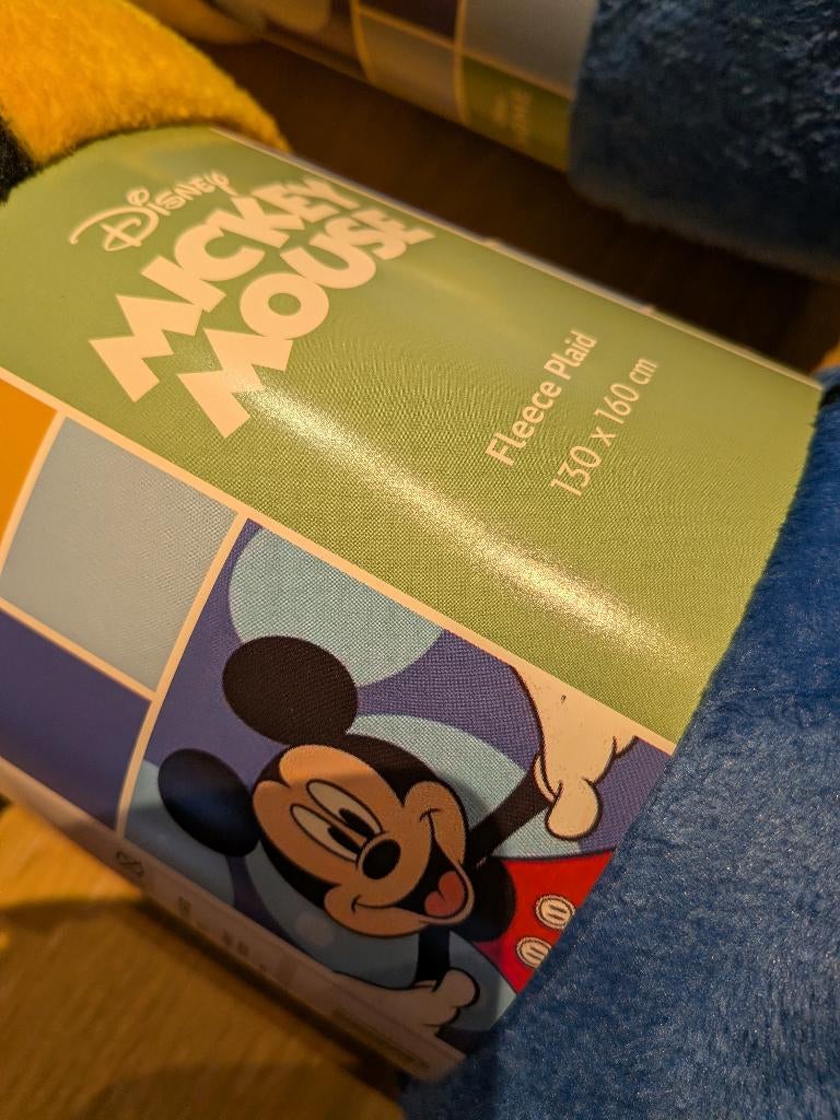 fleecedeken mickey mouse nieuw, Huis en Inrichting, Ophalen of Verzenden, Nieuw