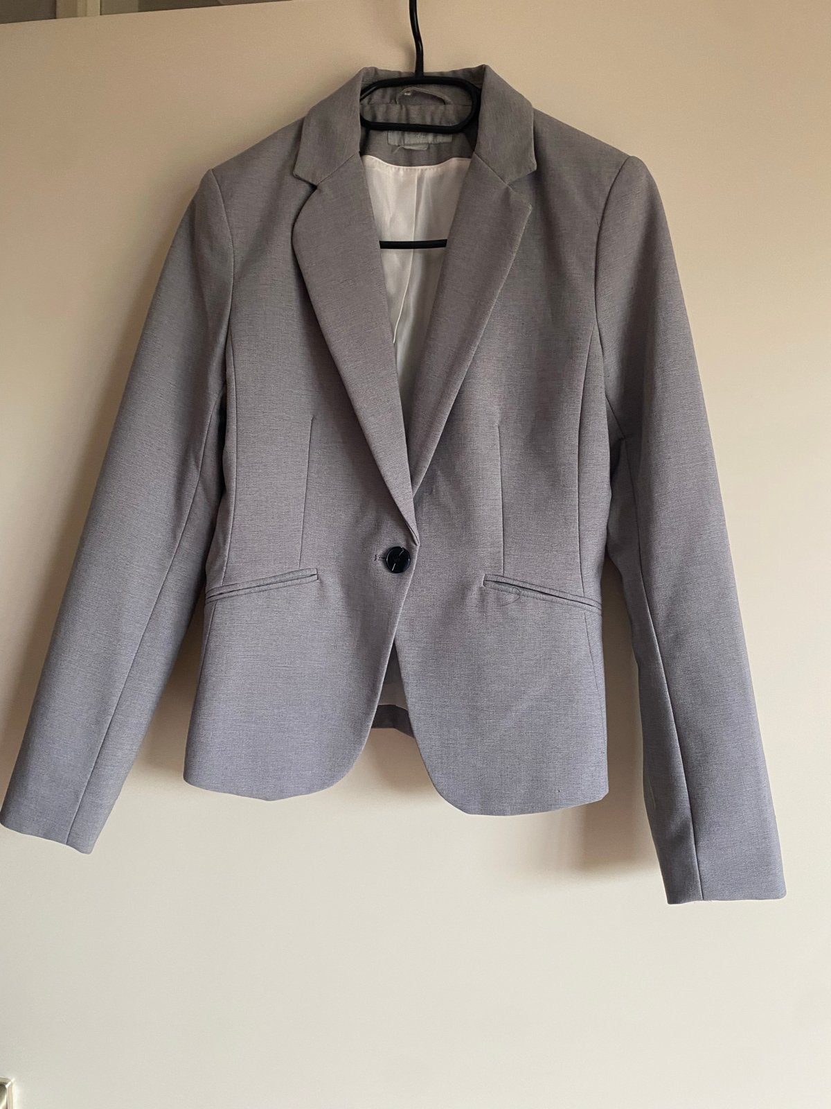 H&M Blazer - Grijs, Maat 36 (S), Ophalen of Verzenden, Zo goed als nieuw, Jasje, Maat 36 (S)