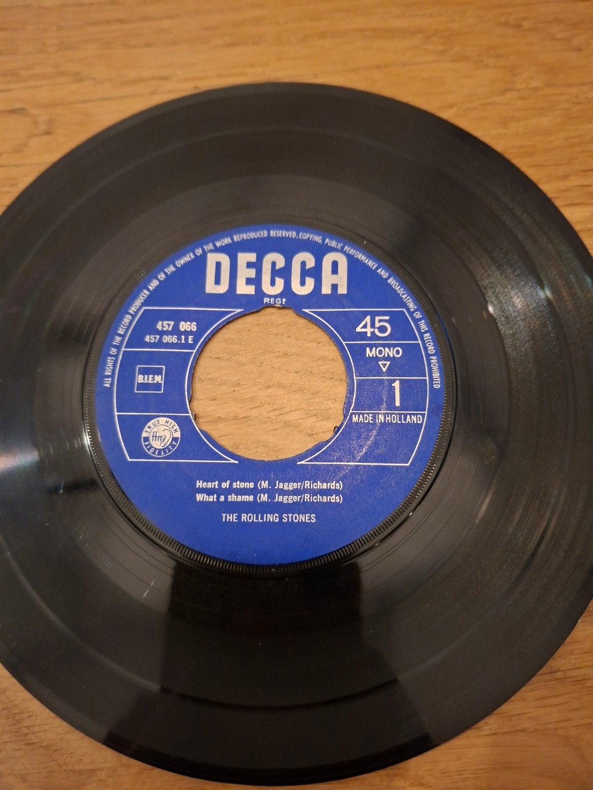 The Rolling Stones -Heart of Stone / The Last Time (Vinyl Si, Gebruikt, Originele persing, 7 inch, Ophalen of Verzenden