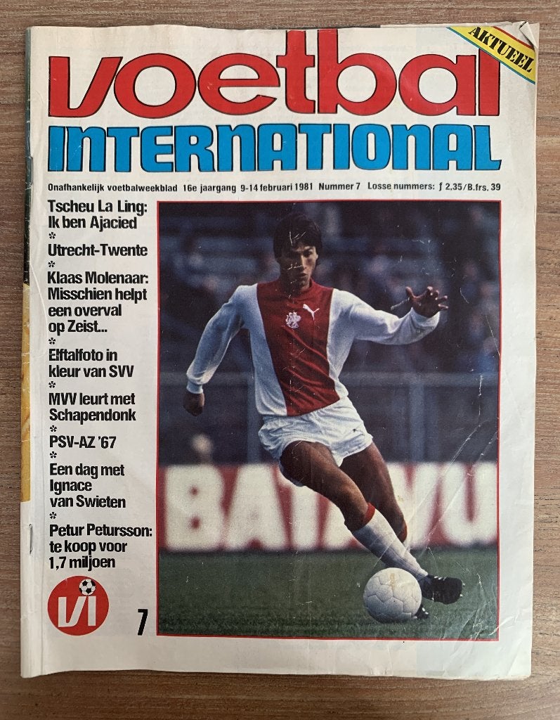 Voetbal International VI Div. tijdschriften uit 1981 / €1,50, Verzamelen, Ophalen of Verzenden, Zo goed als nieuw, Ajax, Boek of Tijdschrift
