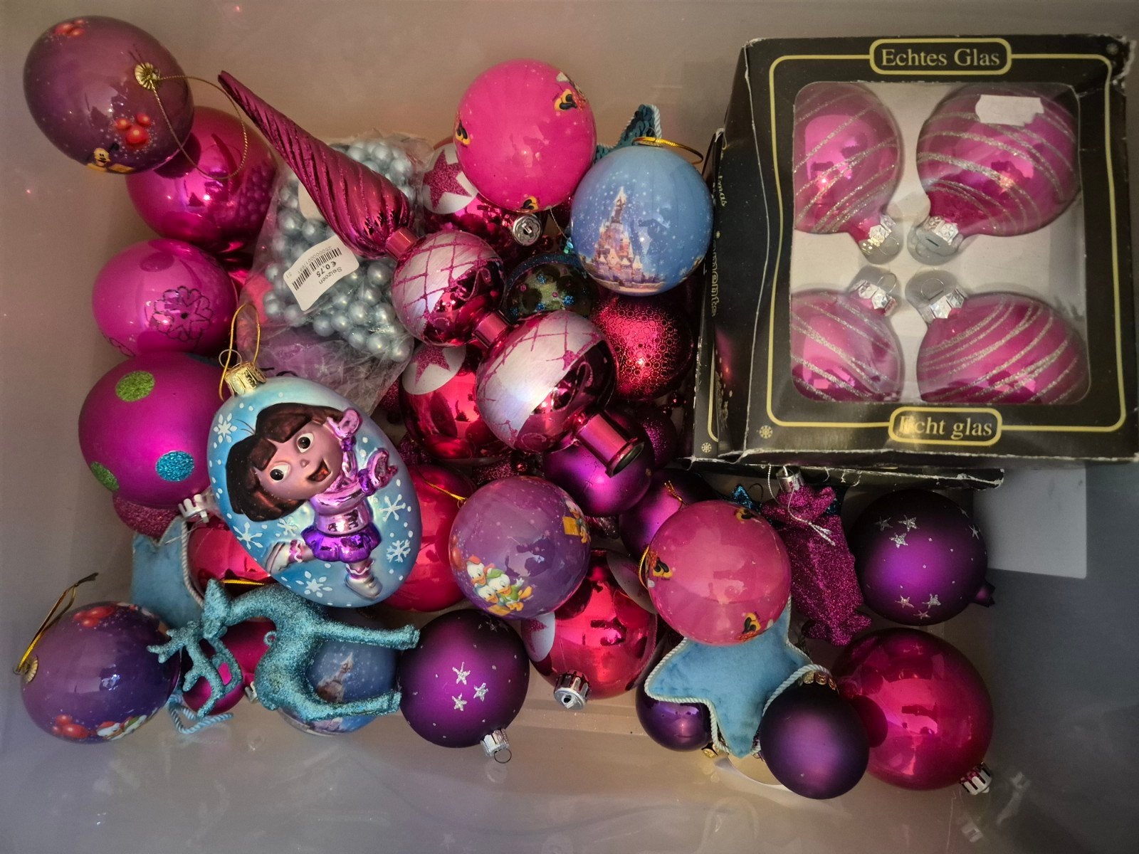 Grote doos vol kerst voor meisjes kerstboom, Diversen, Ophalen of Verzenden, Nieuw