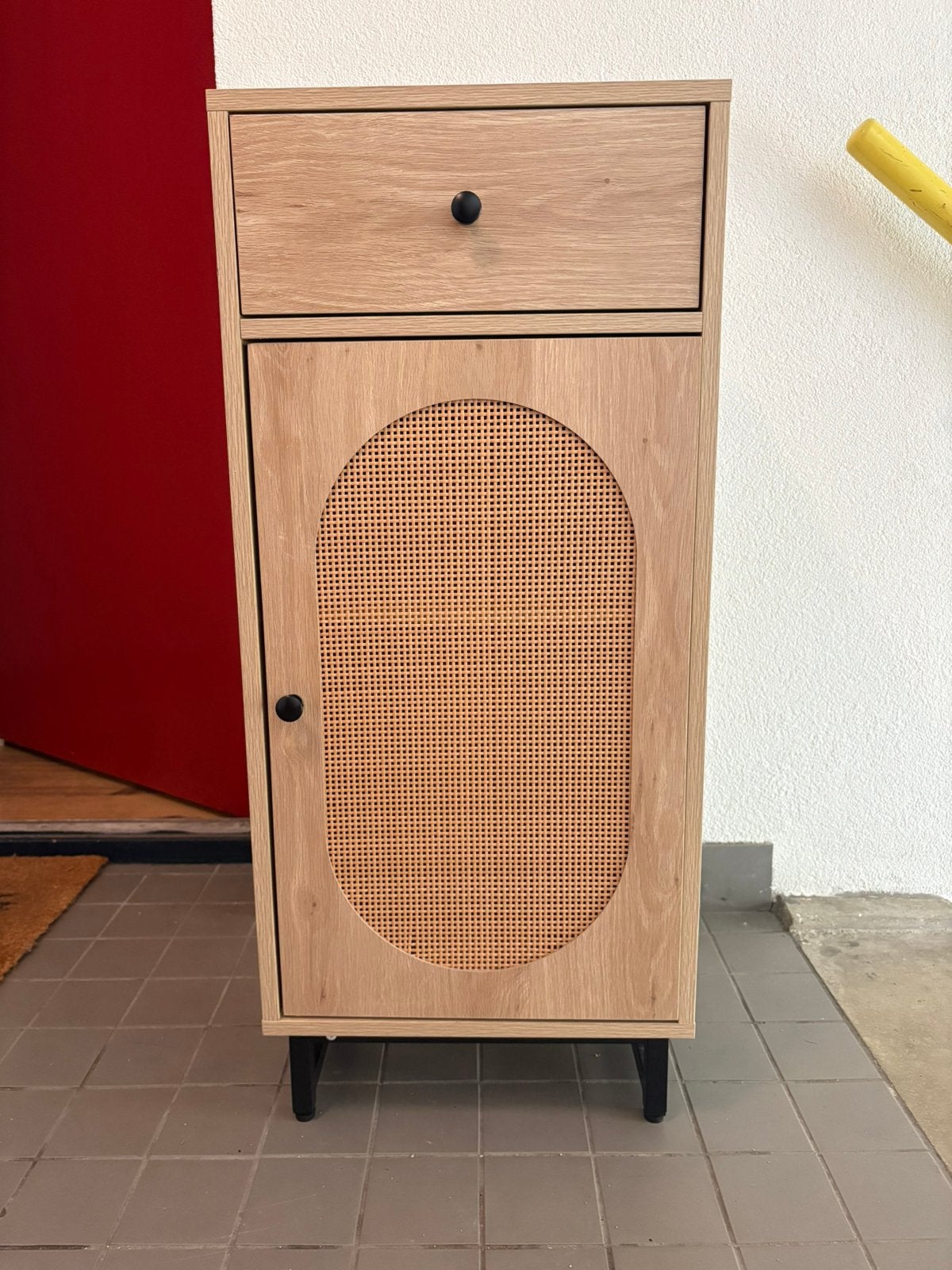 Houten kastje, Huis en Inrichting, Slaapkamer | Nachtkastjes, Ophalen, Zo goed als nieuw, Minder dan 45 cm, 70 cm of meer