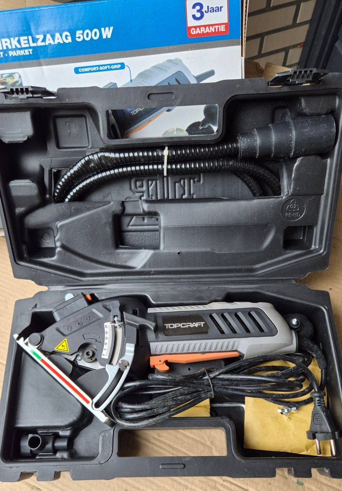 Topcraft Precisie-Invalcirkelzaag 500W, Topcraft, Invalzaag, Ophalen of Verzenden, Zo goed als nieuw