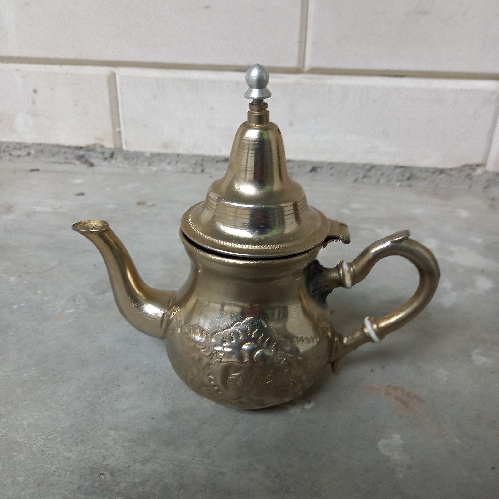 Vintage Marokkaanse theepot met suikerpot en melkkan, Antiek en Kunst, Ophalen of Verzenden