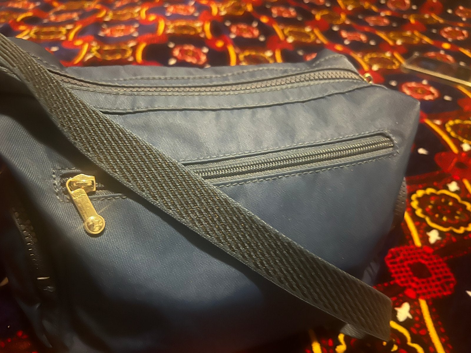 Kipling Schoudertas - Veel Zakken en Ruimte - Zo Goed als Ni, Ophalen of Verzenden, Zo goed als nieuw, Blauw, Schoudertasje