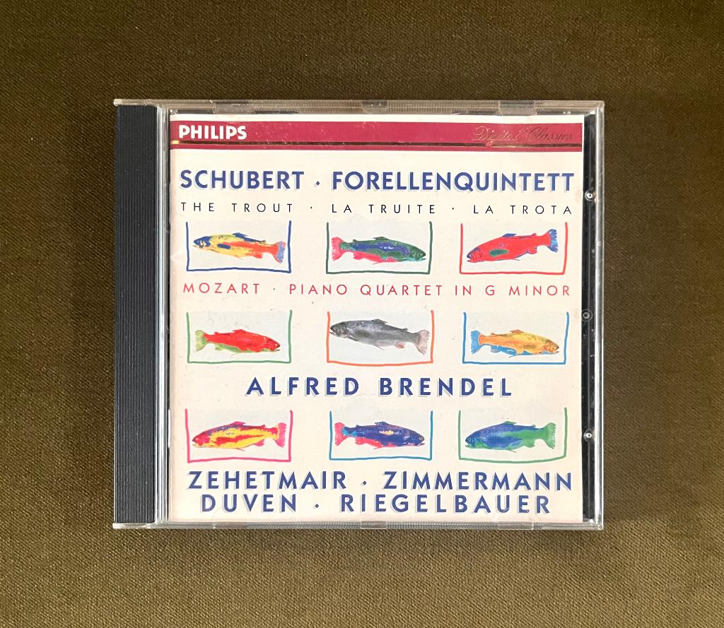 Schubert: Forellenquintet - Brendel, Zehetmair, Zimmerman, Ophalen of Verzenden, Romantiek, Zo goed als nieuw, Kamermuziek