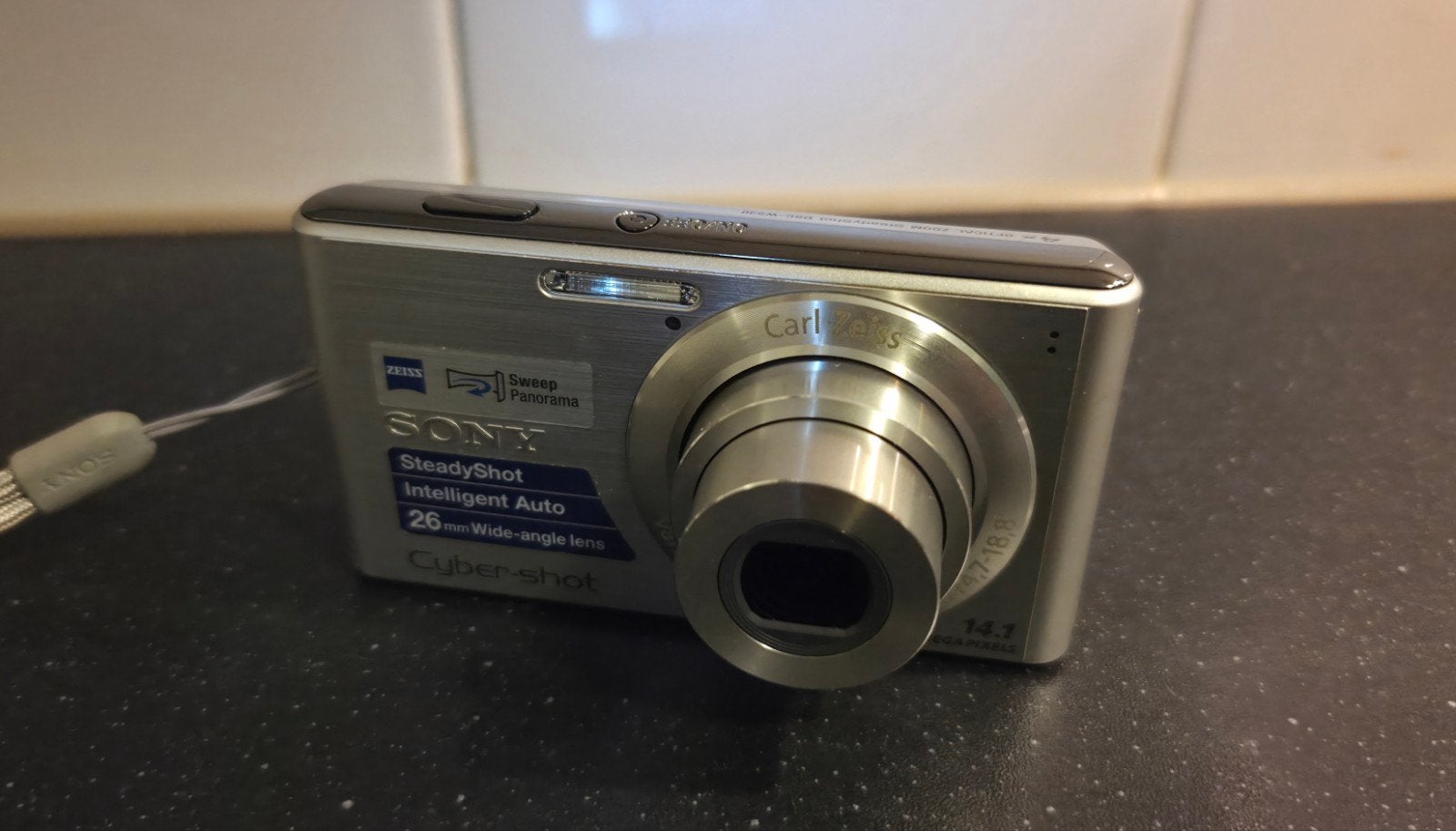 Sony Cyber-shot DSC-W530 Compactcamera - Zilver, Audio, Tv en Foto, 14 megapixels, Beeldstabilisatie, Gebruikt, Accu