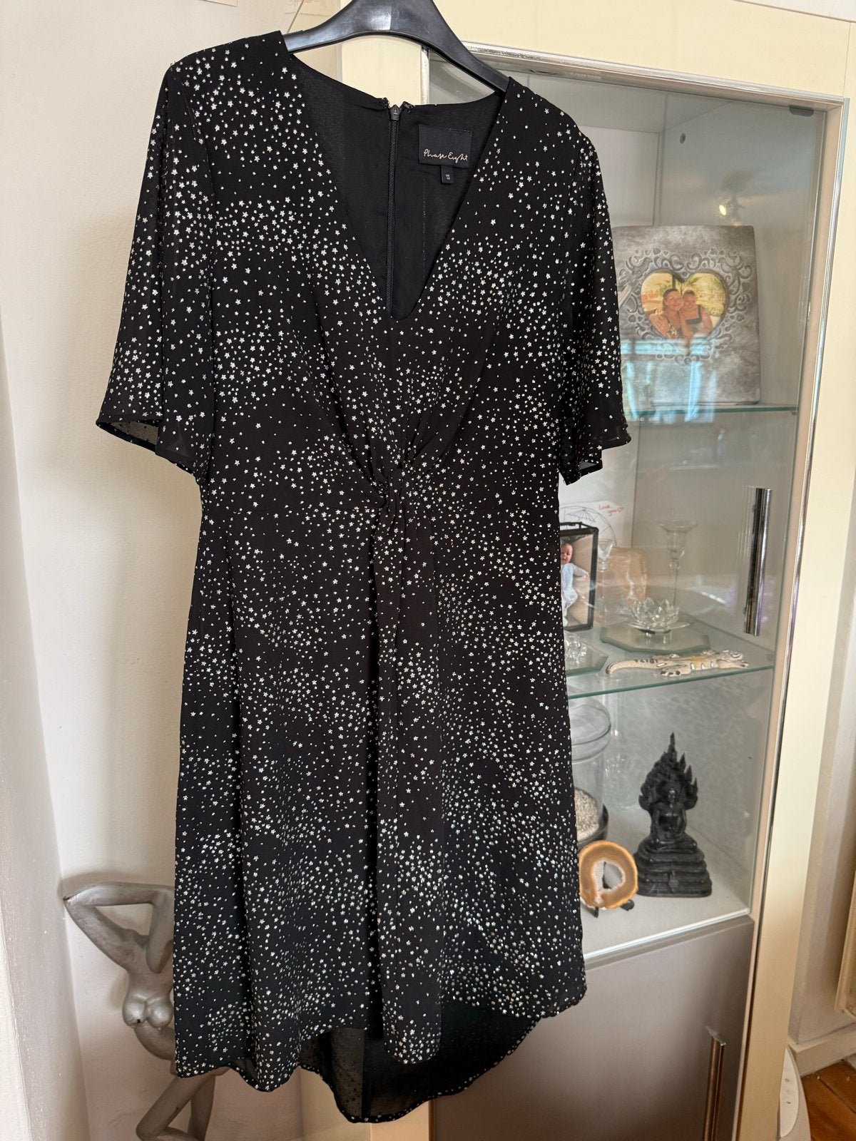 Phase Eight Zwarte Jurk met Sterrenprint - Maat 38/40 (M), Kleding | Dames, Maat 38/40 (M), Zwart, Ophalen of Verzenden, Zo goed als nieuw