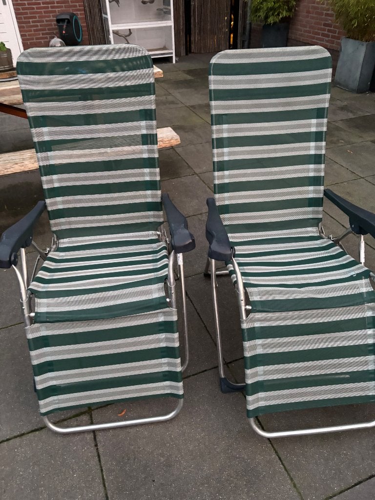 Partij tuinstoelen, Ophalen, Gebruikt, Kunststof, Inklapbaar