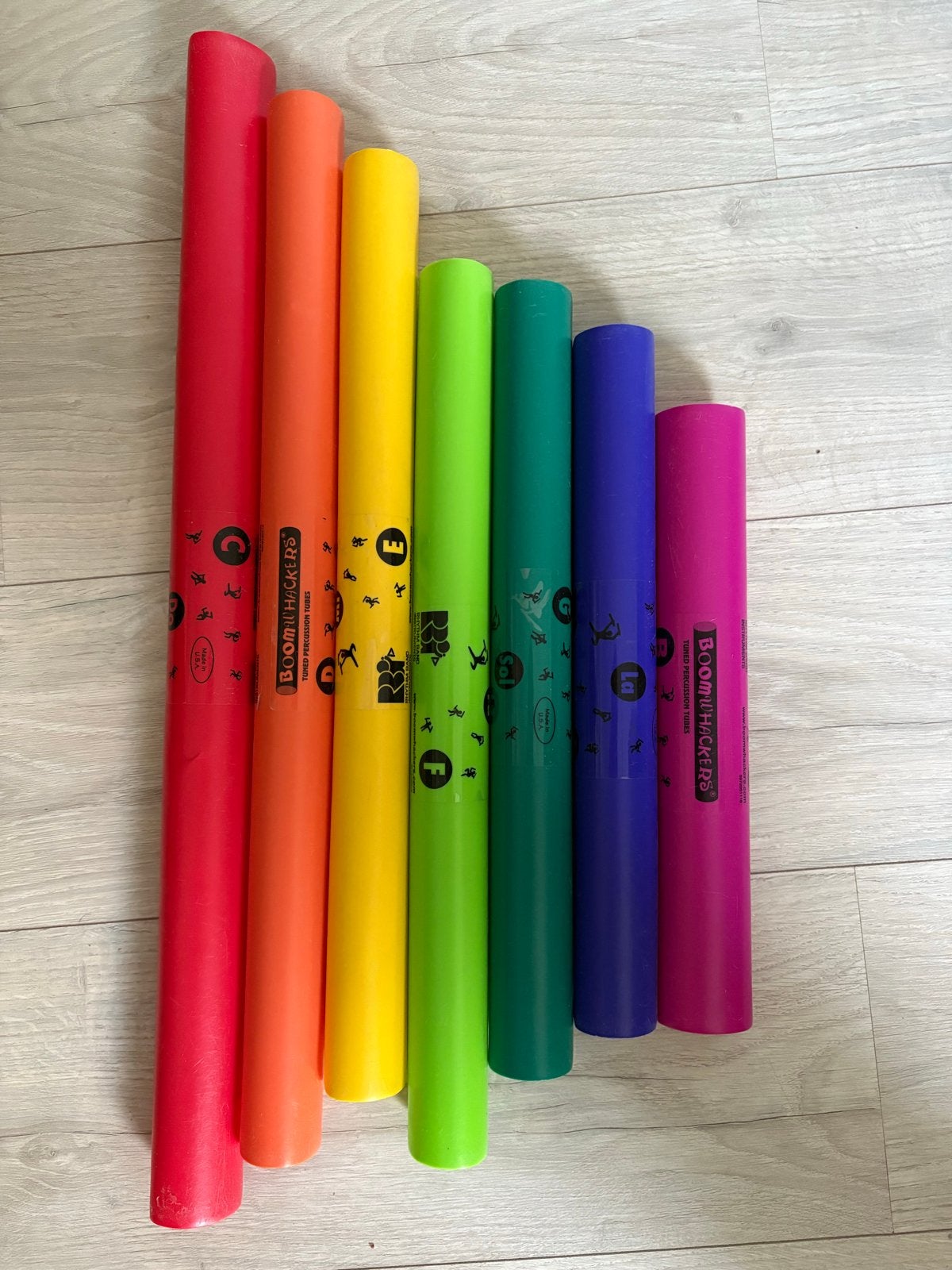 Boomwhackers set - Kleurrijke percussiebuizen, Ophalen, Gebruikt, Overige soorten