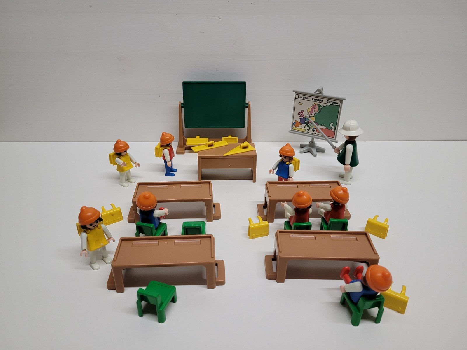 Playmobil Schoolklas met Figuren en Accessoires, Gebruikt, Complete set, Overige typen, Ophalen of Verzenden