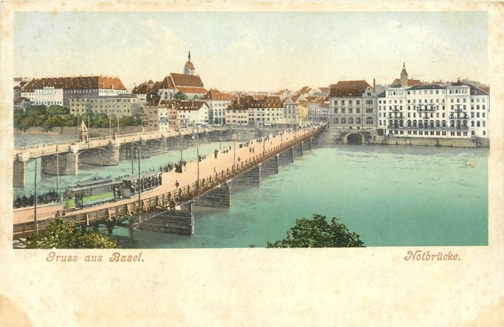 701-446-049 Basel Notbrücke, Verzenden, Voor 1920, Overig Europa
