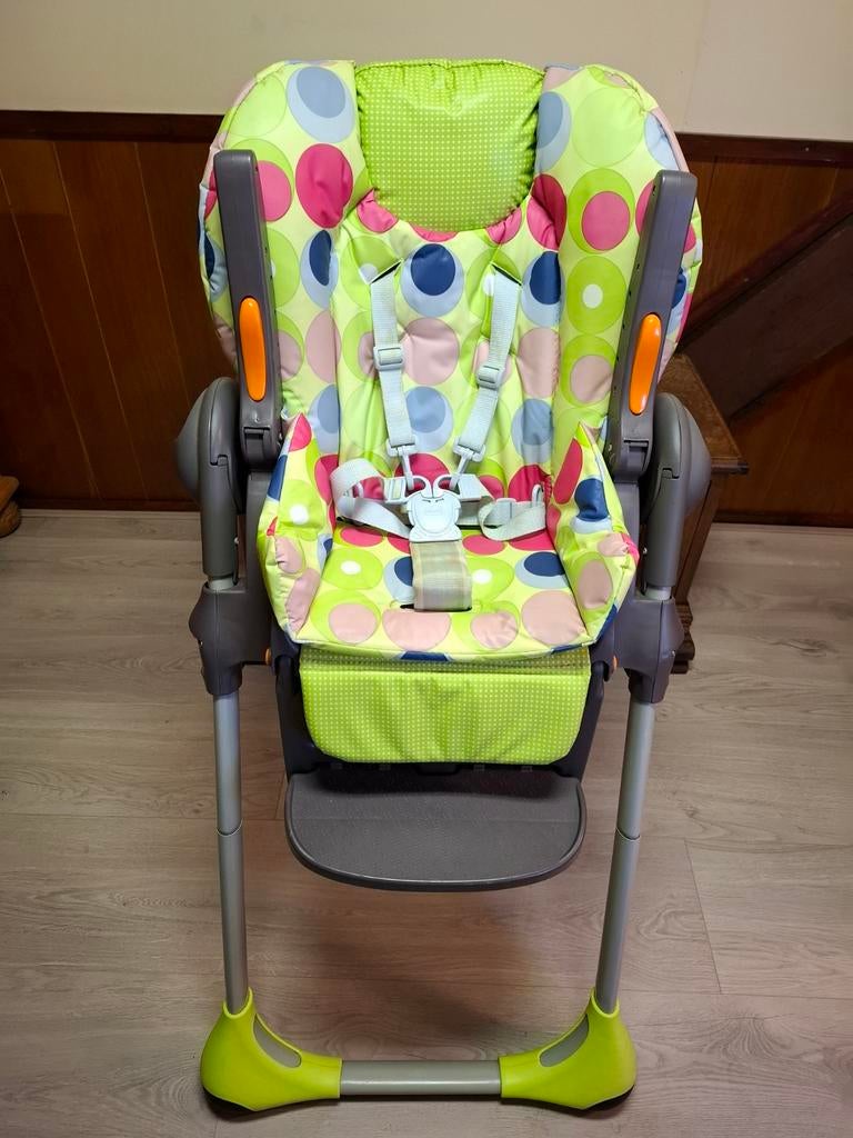Chicco Polly Easy kinderstoel met eetblad, Ophalen of Verzenden, Gebruikt, Overige typen, Gordel(s)