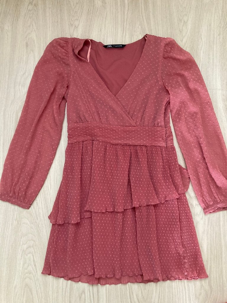 Zara, roze jurk, maat M, Maat 38/40 (M), Zara, Nieuw, Ophalen of Verzenden