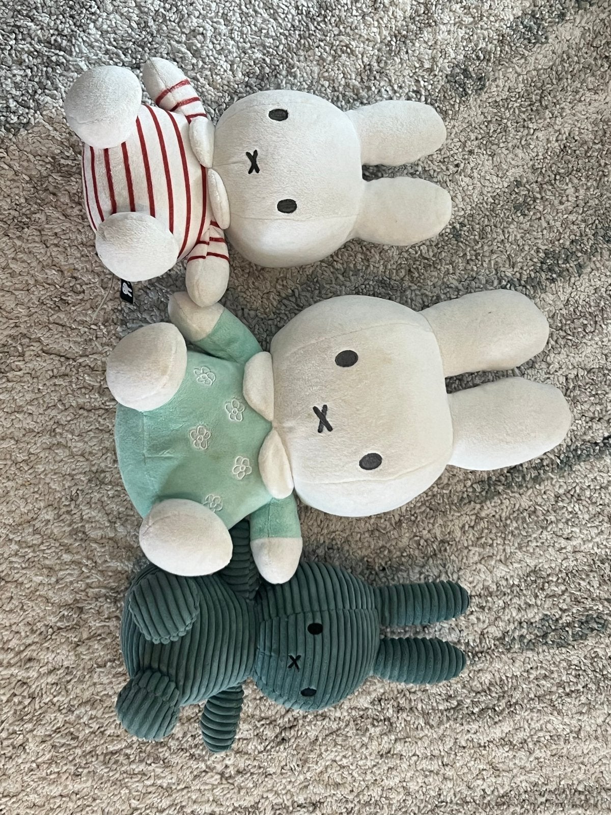 Set van 3 Nijntje knuffels - Diverse kleuren en maten, Gebruikt, Overige merken, Konijn, Nijntje