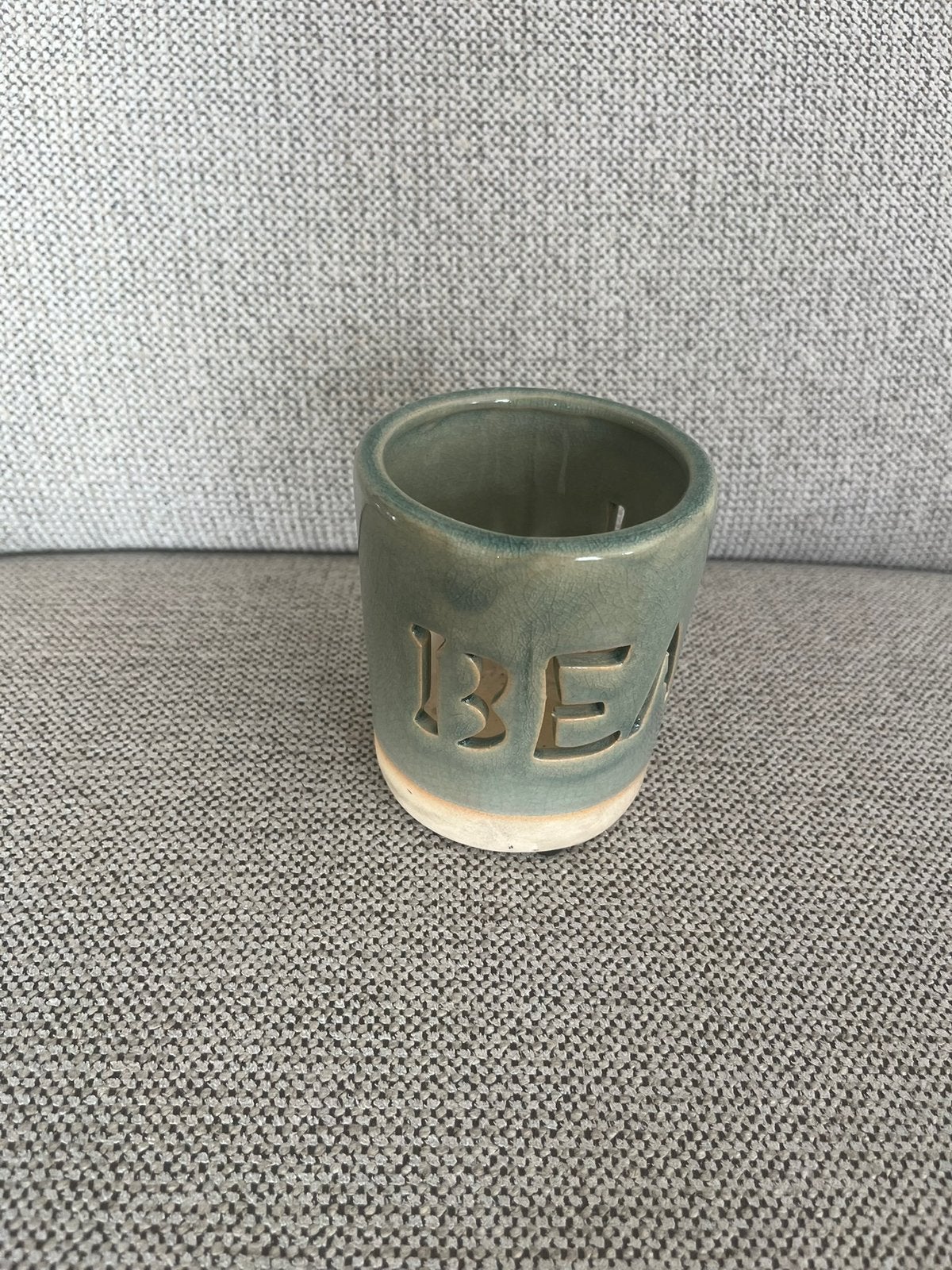Te koop: votive/waxinelichthouder Beach van Rivièra Maison, Meerkleurig, Waxinelichthouder, Ophalen of Verzenden, Steen/keramiek