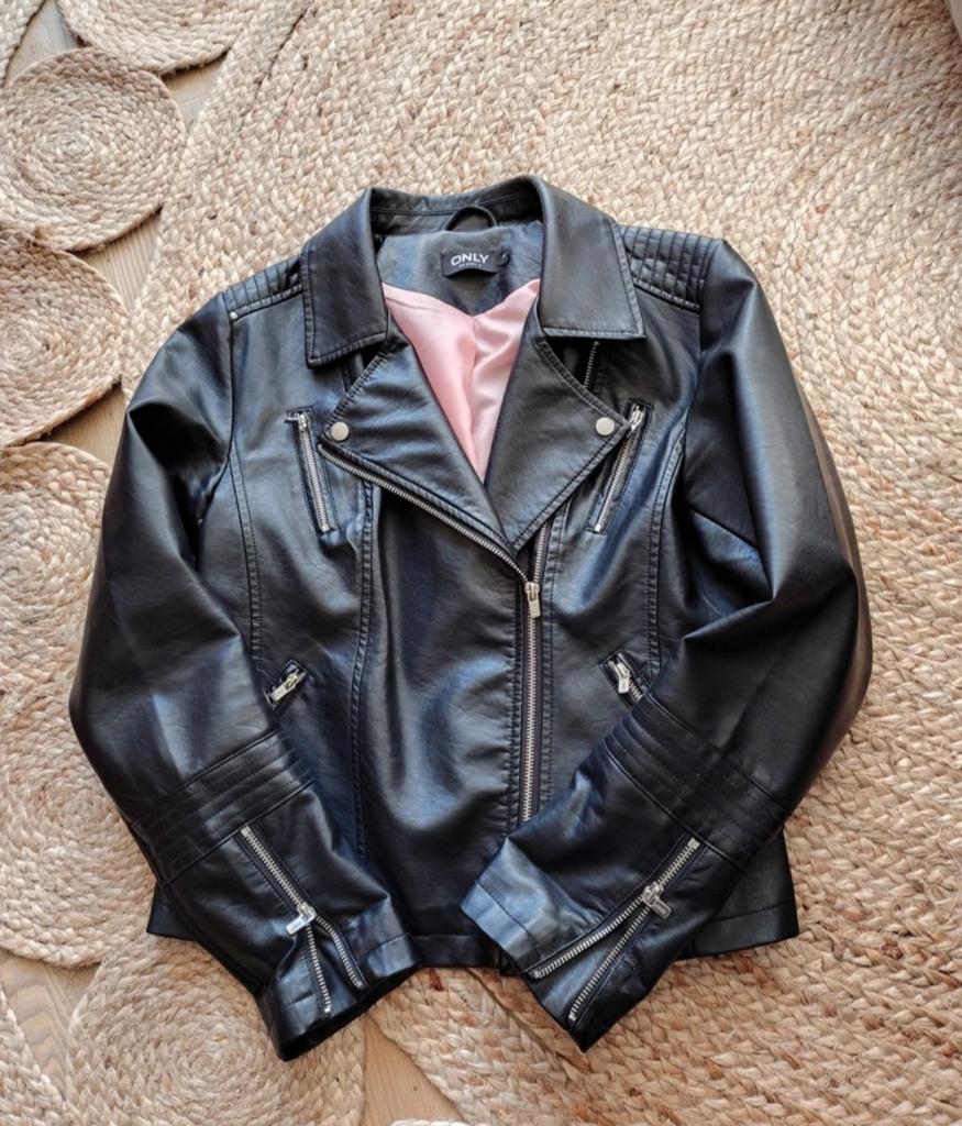Bikerjasje Only, Kleding | Dames, Jasjes, Kostuums en Pakken, Only, Zwart, Maat 42/44 (L), Ophalen of Verzenden