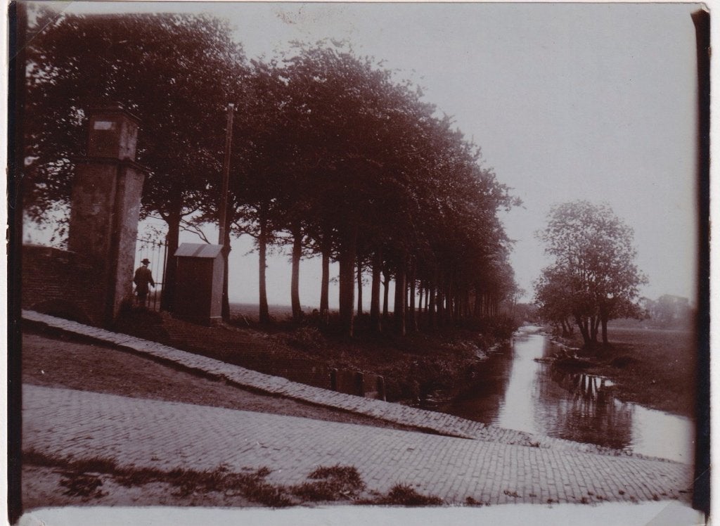 768U foto Den Haag Loosduinsewg oprijln boerderij Rustenburg, Verzamelen, Ophalen of Verzenden, Voor 1920, Ongelopen, Zuid-Holland