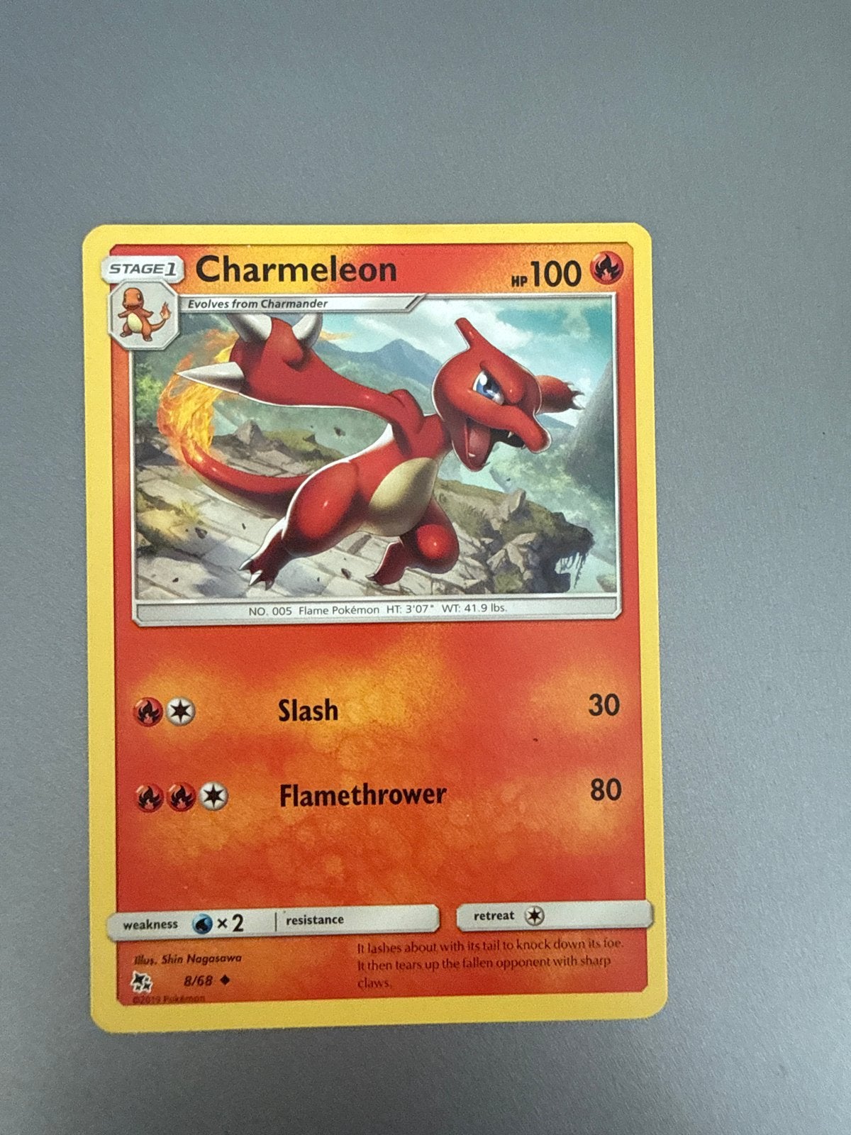 Pokémon Kaart Charmeleon 8/68 - Zo goed als nieuw, Ophalen of Verzenden, Zo goed als nieuw, Losse kaart