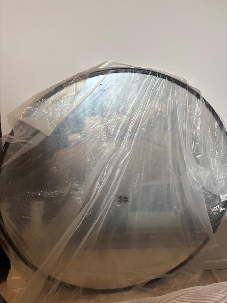 Grote ronde spiegel Sissy Boy, nieuw in verpakking, Huis en Inrichting, Woonaccessoires | Spiegels, Ophalen, Rond, Nieuw, 75 tot 100 cm