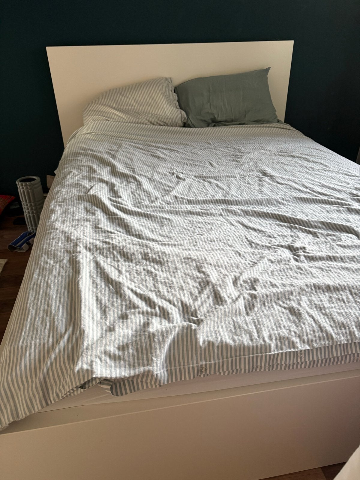 Ikea Malm bed wit 140x200, Huis en Inrichting, Slaapkamer | Bedden, Ophalen, Wit, Tweepersoons, 140 cm